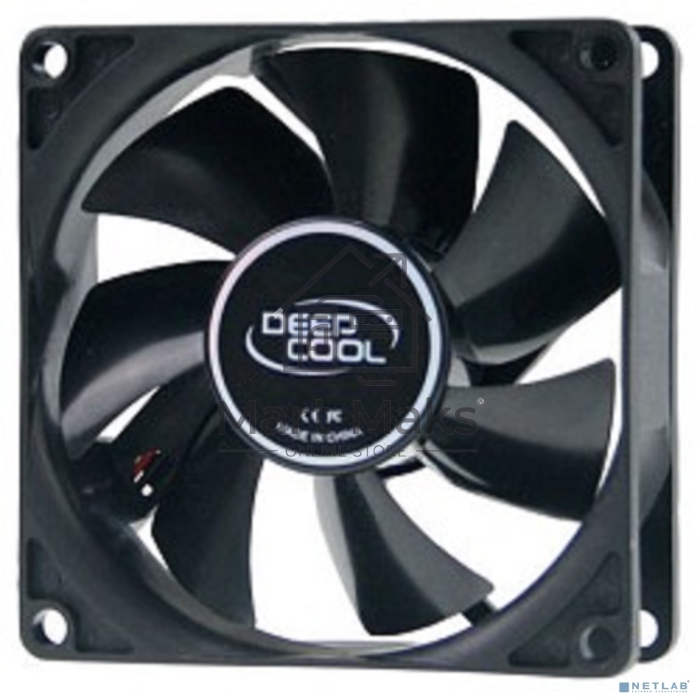 Вентилятор для корпуса DEEPCOOL XFAN 80 черный, 80 мм, 1800 об/мин, 20.3 дБ, 4 pin