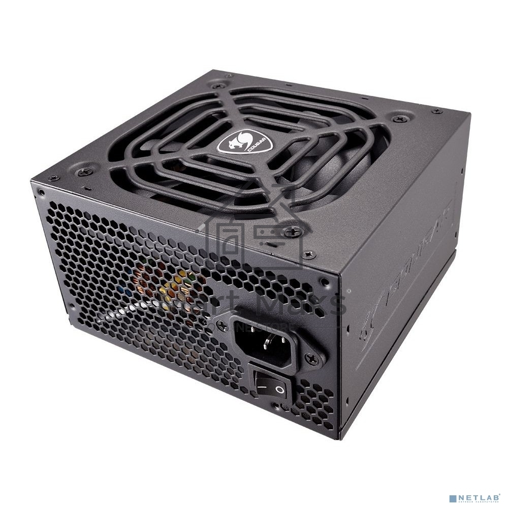 Блок питания Cougar CGR BS-500R, 500Вт BULK, 80 Plus Bronze, 120мм, черный