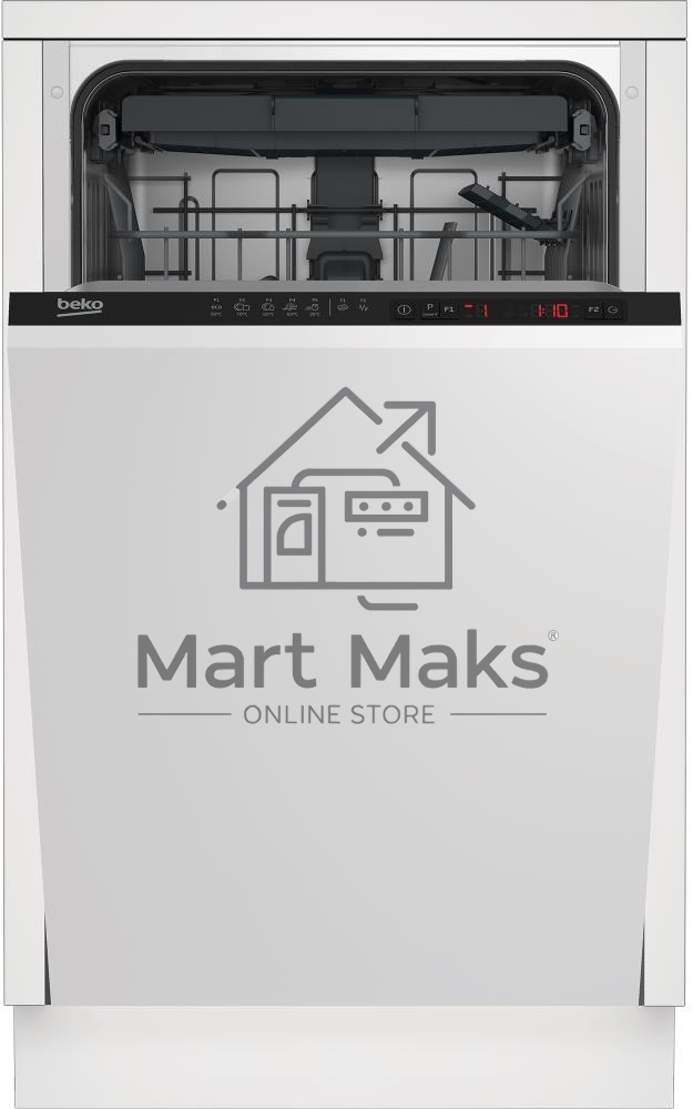 Встраиваемая посудомоечная машина Beko BDIS1W861, белый, 44.8 см, 9 компл., 55 дБ, класс A