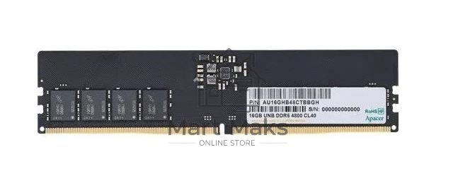 Оперативная память Apacer, DDR5, 16GB (1x16GB), 4800MHz, CL40, DIMM
