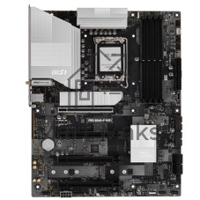 Материнская плата MSI PRO B860-P, LGA 1851, Intel B860, 4xDDR5, 4xSATA, 3xM.2, 1xPCIe 5.0 x16, 1xPCIe 4.0 x4, 2xPCIe 4.0 x1, 1xHDMI, 1xDP, 1xUSB-C, 1x 5Gb LAN, 2xUSB-A 3.2 Gen 2, 2xUSB-A 3.2 Gen 1, 4xUSB-A 2.0, 3x3.5 мм, 7.1, ATX