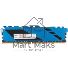 Оперативная память Netac Shadow III, DDR4, 8GB (1x8GB), 3200 MHz, CL16, с радиатором, белый