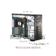 Серверная платформа Supermicro SYS-741P-TRT (bundle4): 4U(Tower) / 2x LGA-4677 / 16x DDR5 RDIMM / 8x3.5 SATA/SAS*/NVME* / 4x PCIe 5.0 x16 FHFL / 2x PCIe 5.0 x8 FHFL / 2x PCIe 4.0 x2 NVMe M.2 / 2-Port 10GbE RJ45 / TPM / 2x 1200W Power