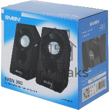 Акустическая система SVEN 300 2.0 черный 6Вт