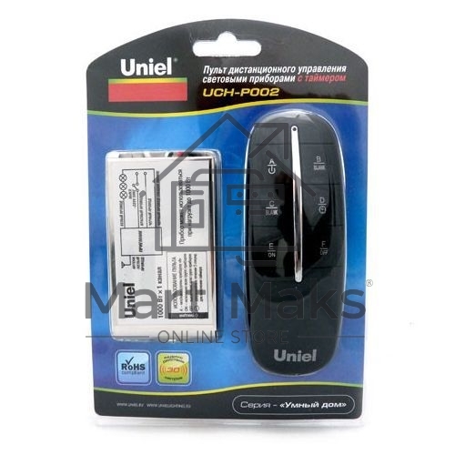 Пульт управления световыми приборами UNIEL UCH-P002-G1-1000W-30M встраиваемый, до 1000 Вт, таймер