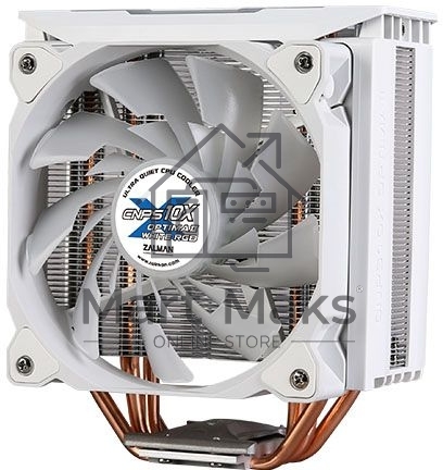 Кулер для процессора Zalman CNPS10X OPTIMA II RGB белый, 120 мм, алюминий/медь, 1500 об/мин, 27 дБ, 4 pin, 180 Вт, 158 мм
