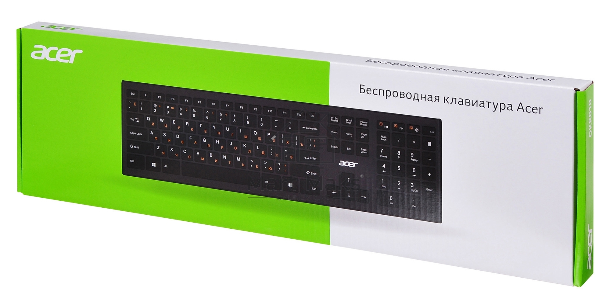Клавиатура Acer OKR010 беспроводная, USB, Радиоканал, черный