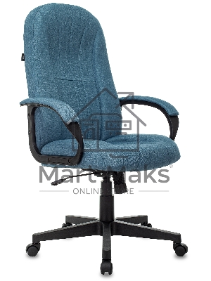 Кресло руководителя Бюрократ T-898AXSN синий 38-415, крестовина пластик