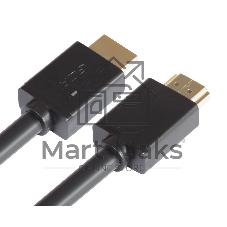 Кабель GCR 1.0m HDMI 1.4, 30/30 AWG, позолоченные контакты, FullHD, Ethernet 10.2 Гбит/с, 3D, 4Kx2K, экран