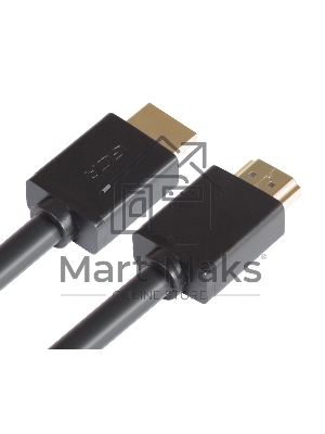 Кабель GCR 1.0m HDMI 1.4, 30/30 AWG, позолоченные контакты, FullHD, Ethernet 10.2 Гбит/с, 3D, 4Kx2K, экран
