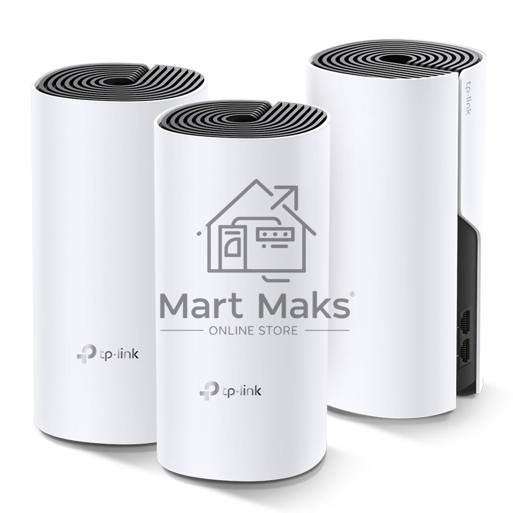 Бесшовный Mesh роутер TP-Link Deco M4 (DECO M4(3-PACK)) AC1200 10/100/1000BASE-TX (упак.:3шт)