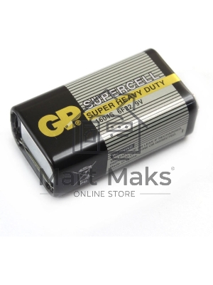 Солевая батарейка GP Supercell 1604S (Крона) - 1 шт. в пленке