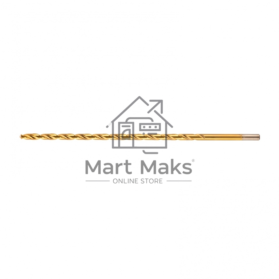 Сверло спиральное по металлу 8 x 300мм, HSS, нитридтитановое покрытие Matrix