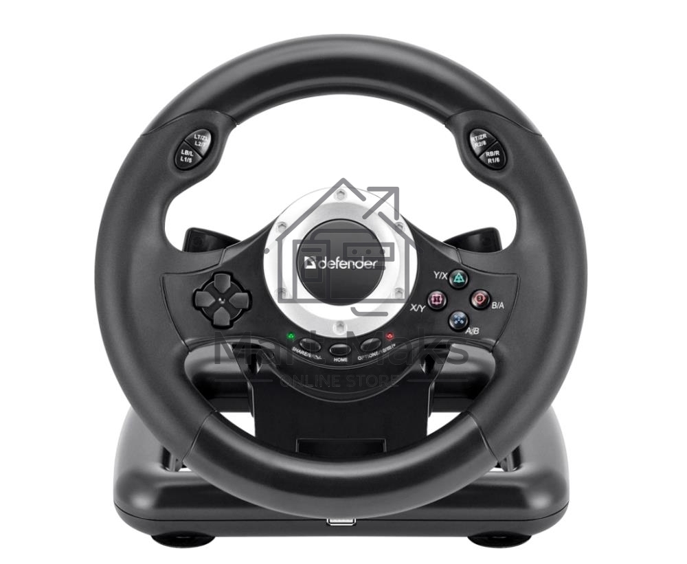 Игровой руль Defender TURBO PRO PC/PS3/PS4/XBOX