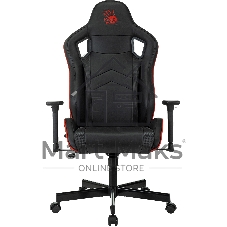 Кресло игровое A4Tech Bloody GC-840 черный, сиденье черный, эко.кожа, с подголов. крестов. металл черный, пластик черный