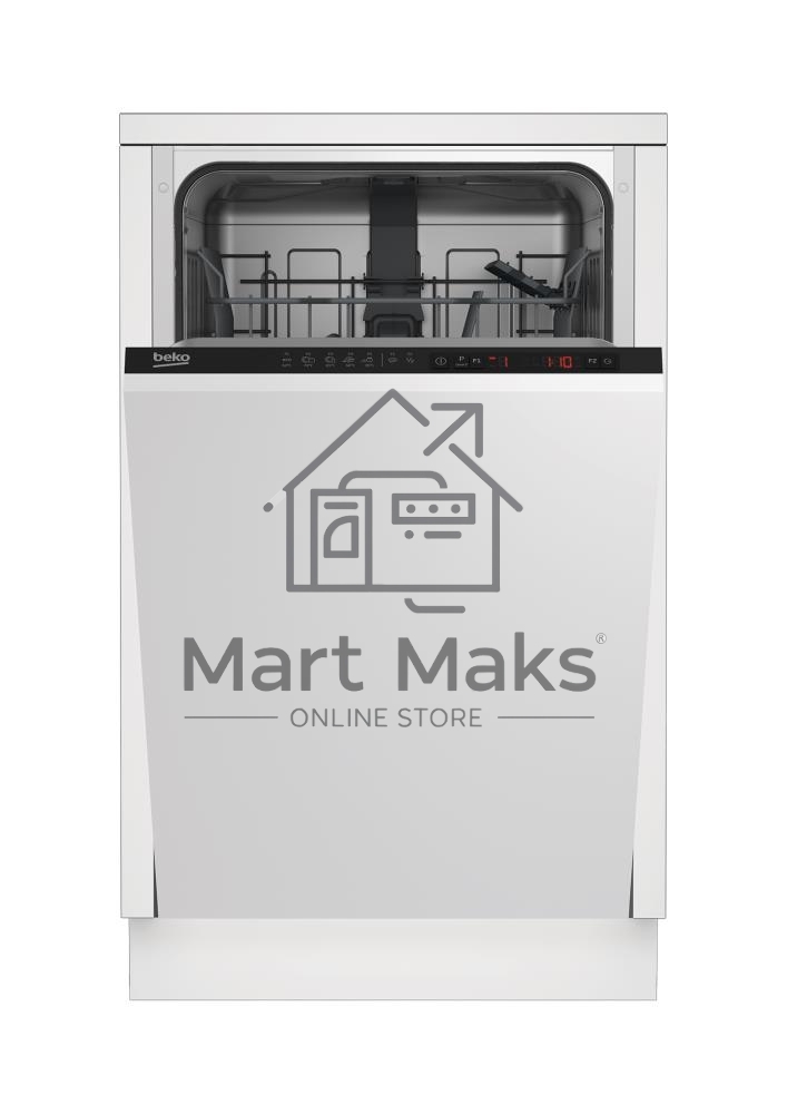 Встраиваемая посудомоечная машина Beko BDIS1W961, белый, 44.8 см, 9 компл., 55 дБ, класс A
