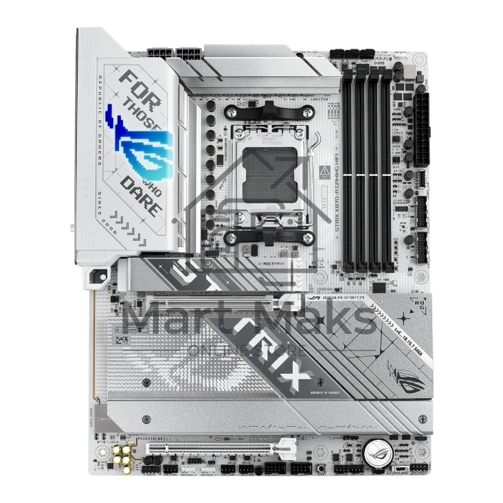 Материнская плата ASUS ROG STRIX X870-A GAMING WIFI, AM5, AMD X870, 4xDDR5, 2xSATA, 4xM.2, 1xPCI-E 4.0 x4, 1xPCI-E 5.0 x16, 1xHDMI, 1xDP, 1x 2.5Gb LAN, 4xUSB-A 3.2 Gen 1, 5xUSB-A 3.2 Gen 2, 1xUSB-C 3.2 Gen 2, 2xUSB4, 2x3.5 мм, 7.1, ATX