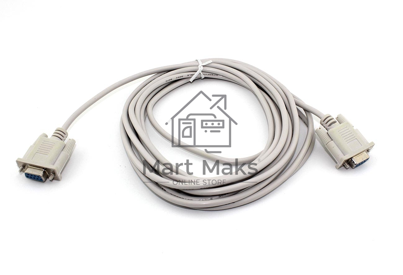 Кабель с разъемами DB9 мама-мама 5 м