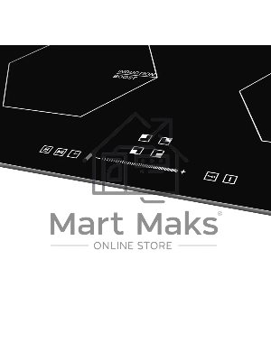 Индукционная варочная панель Monsher MHI 6006, 60 см 9 уровней мощности, инвертер, бустер, блокировка управления, Stop and Go, таймер, автоматическое отключение, сенсорное управление, индикатор остаточного тепла, 5 цифровых дисплеев, черный