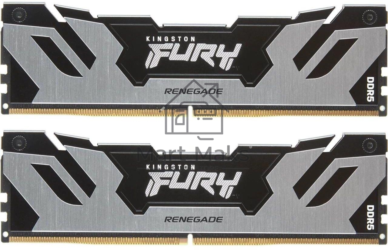 Оперативная память Kingston Fury Renegade, DDR5, 32GB (2x16GB), 6800MHz, CL36, DIMM, с радиатором, черный