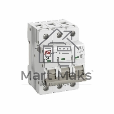Выключатель автоматический трехполюсный AV-6 6А C 6кА AVERES mcb6-3-06C-av EKF