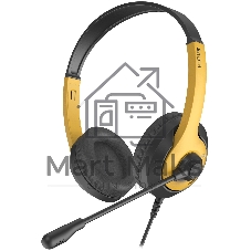 Гарнитура A4Tech Fstyler FH100U желтый/черный, проводная