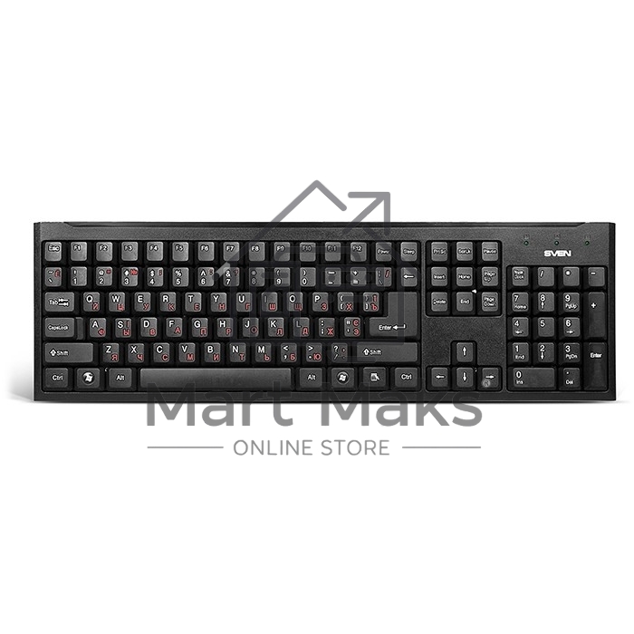 Клавиатура Keyboard SVEN Standard 303 Power USB+PS/2 чёрная SV-03100303PU