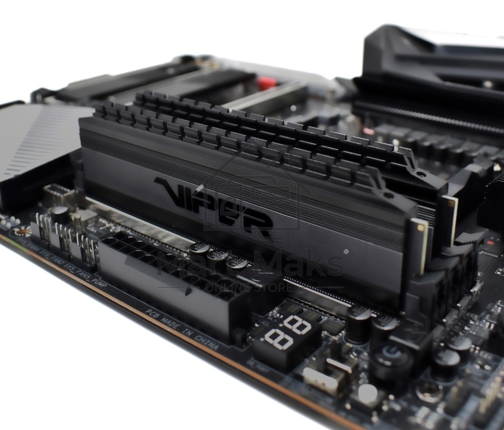 Оперативная память DDR 4 DIMM 8Gb (4GBx2) PC25600, 3200Mhz, Patriot BLACKOUT Kit (PVB48G320C6K) (retail)