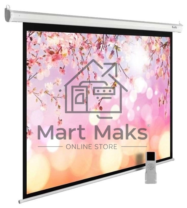 Экран Cactus 220x220см MotoExpert CS-PSME-220x220-WT 1:1 настенно-потолочный рулонный белый (моторизованный привод)