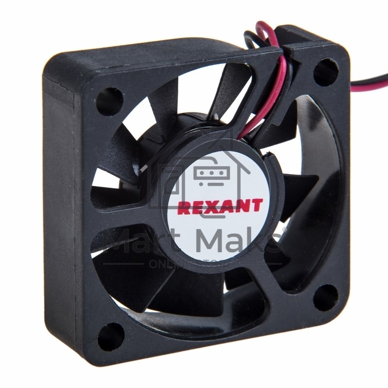 Вентилятор для корпуса Rexant RХ 4010MS 12VDC черный, 40 мм, 4800 об/мин, 20 дБ, 2 pin