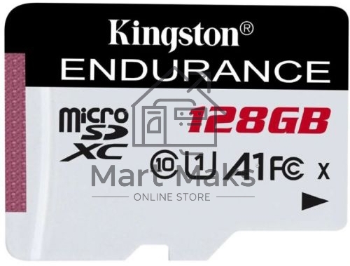 Флеш карта microSD 128GB Kingston microSDНC Class 10 A1 UHS-I Endurance 95R/45W Card Only
