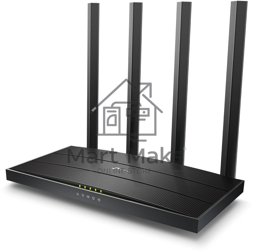 Роутер беспроводной TP-Link Archer C80 AC1900 10/100/1000BASE-TX черный