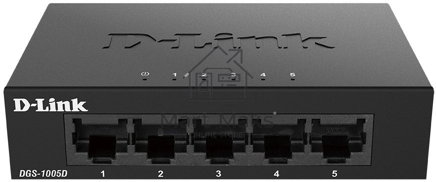 Коммутатор D-Link DGS-1005D/J2A неуправляемый с 5 портами 10/100/1000Base-T и функцией энергосбережения