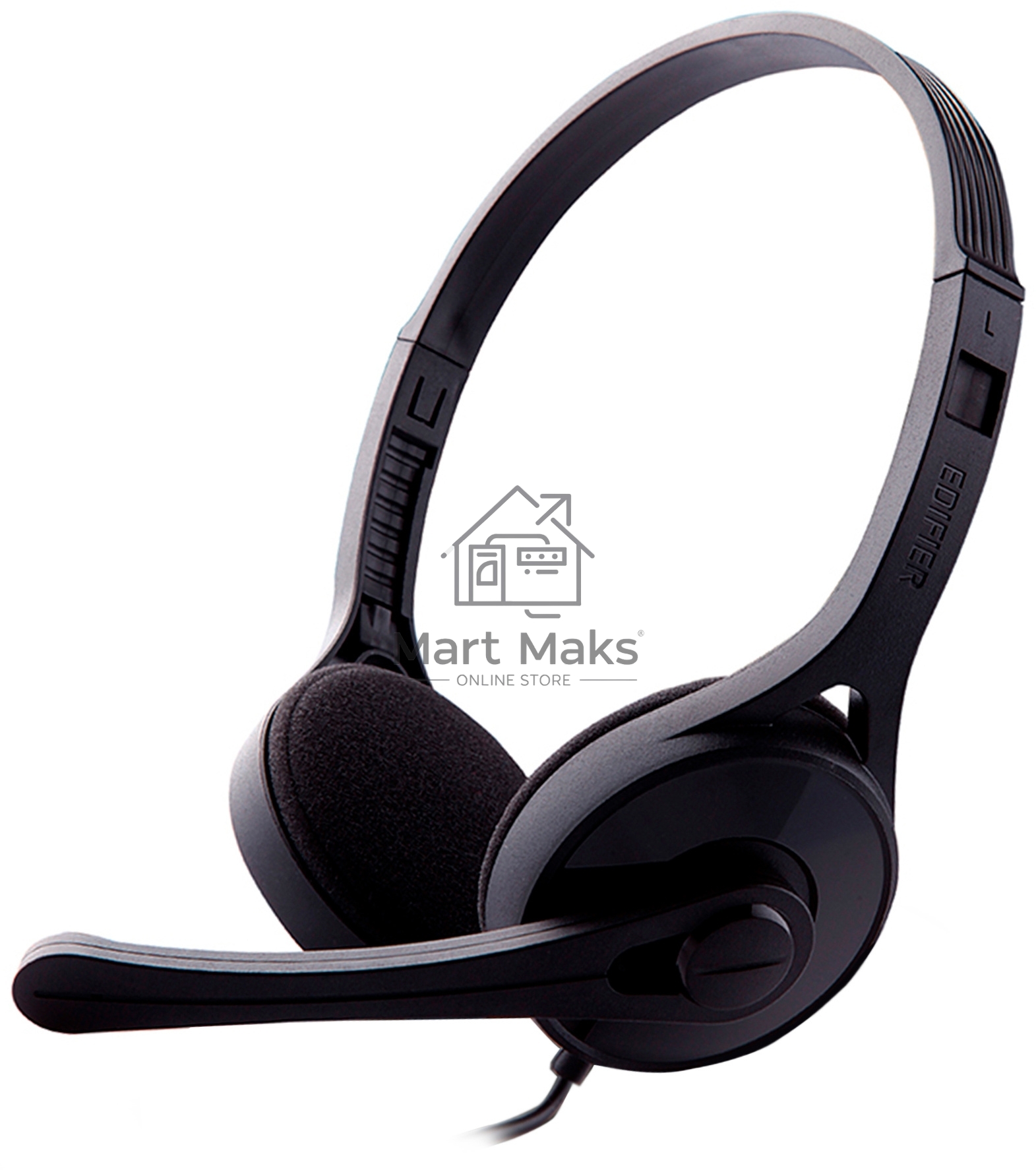 Наушники с микрофоном Edifier K550 черный 2м мониторные оголовье (K550 SINGLE PLUG)