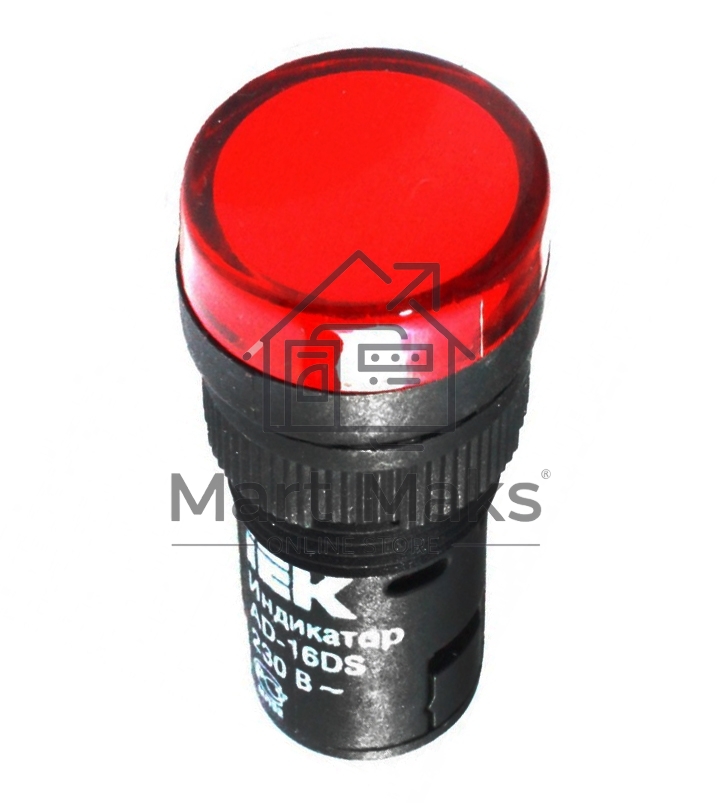 Арматура светосигнальная AD-16DS 230В красн. ИЭК BLS10-ADDS-230-K04-16