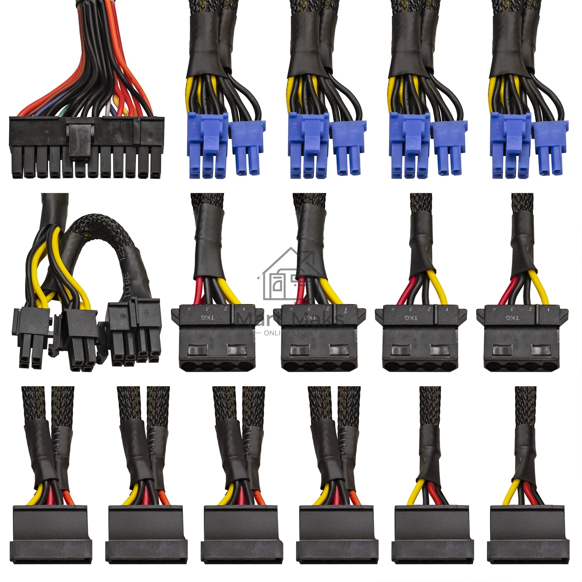 Серверный блок питания800W ExeGate EX292212RUS ServerPRO-800RADS (ATX, for 3U+ cases, APFC, КПД 80% (80 PLUS), 14cm fan, 24pin, 2(4+4)pin, PCIe, 5xSATA, 4xIDE, FDD, Cable Management, black)