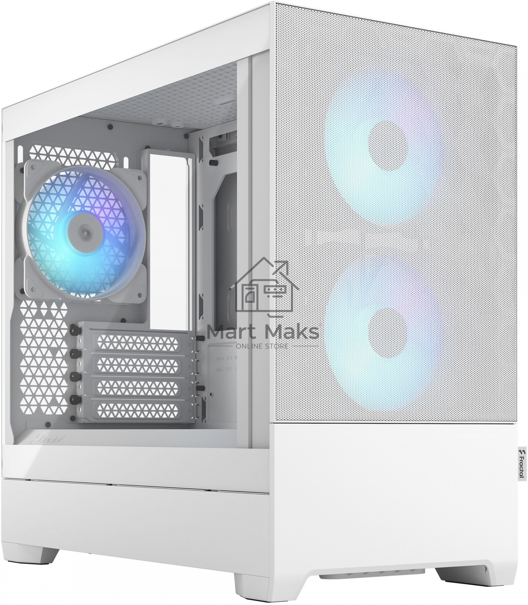 Корпус Fractal Design Pop Mini Air RGB White TG Clear Tint FD-C-POR1M-01