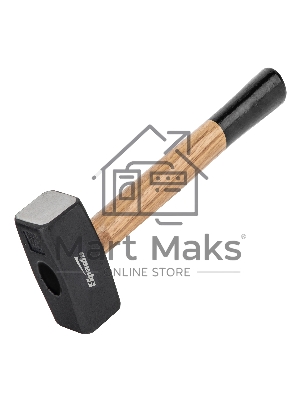 Кувалда Sparta 1500 г, кованая головка, деревянная двухцветная рукоятка