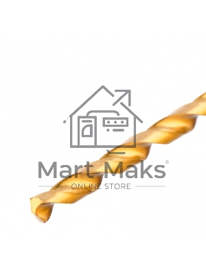 Сверло спиральное по металлу 8 x 300мм, HSS, нитридтитановое покрытие Matrix