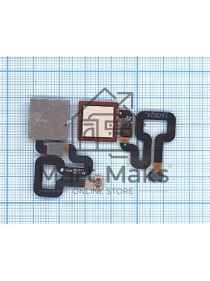 Шлейф со сканером отпечатка пальца для Xiaomi Redmi 4 Pro золотой