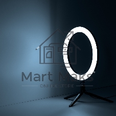 Светильник кольцевой Gauss 15W 800lm 3000-6500K 5V USB IP20 300x23мм черный дим пульт е LED