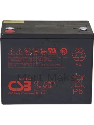 Батарея CSB GPL-12800 (12V, 80Ah) для UPS