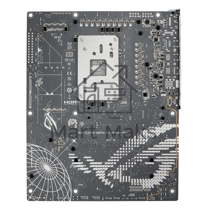 Материнская плата ASUS ROG STRIX X870-A GAMING WIFI, AM5, AMD X870, 4xDDR5, 2xSATA, 4xM.2, 1xPCI-E 4.0 x4, 1xPCI-E 5.0 x16, 1xHDMI, 1xDP, 1x 2.5Gb LAN, 4xUSB-A 3.2 Gen 1, 5xUSB-A 3.2 Gen 2, 1xUSB-C 3.2 Gen 2, 2xUSB4, 2x3.5 мм, 7.1, ATX