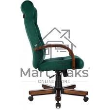Кресло Бюрократ T-9928WALNUT Fabric Italia Green зеленый, ткань