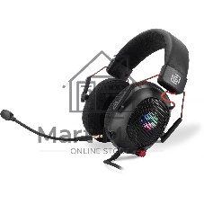 Гарнитура Oklick HS-L305G чёрный, проводная, USB, подсветка