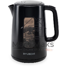 Чайник электрический Hyundai HYK-P2501 2.5л. 2200Вт черный (корпус: пластик)