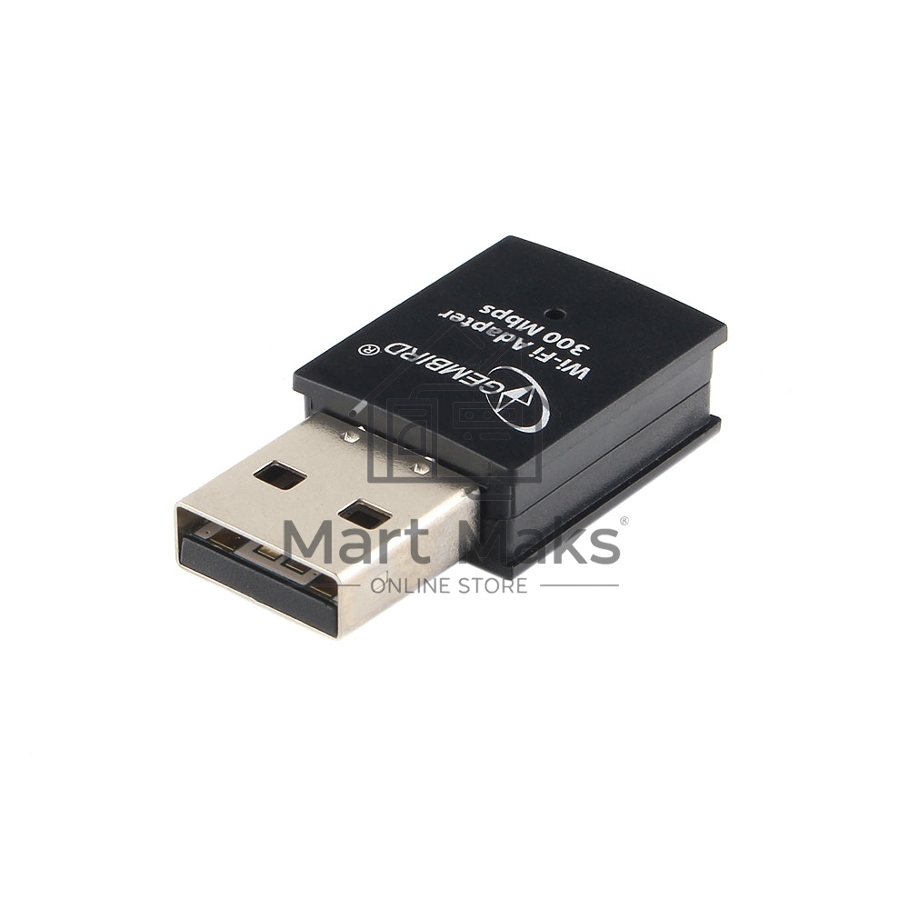 Сетевой адаптер WiFi Gembird 300Мбит, USB, 802.11b/g/n