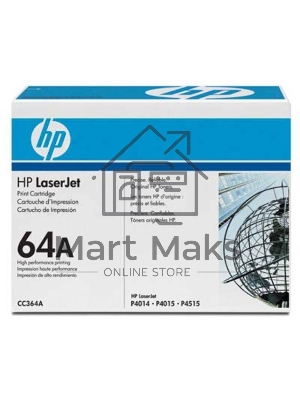 Картридж лазерный HP CC364A черный LJ P4014/4015/4515 (10000стр.)