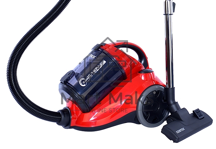 Пылесос Centek CT-2530 красный/черный, 400/2300 Вт, уборка сухая, пылесборник контейнер, 2 л