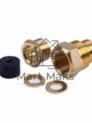 Сальник с двойной резьбой 1/2 и 3/4 для ввода кабеля в трубу PROconnect